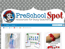 Tablet Screenshot of preschoolspot.com